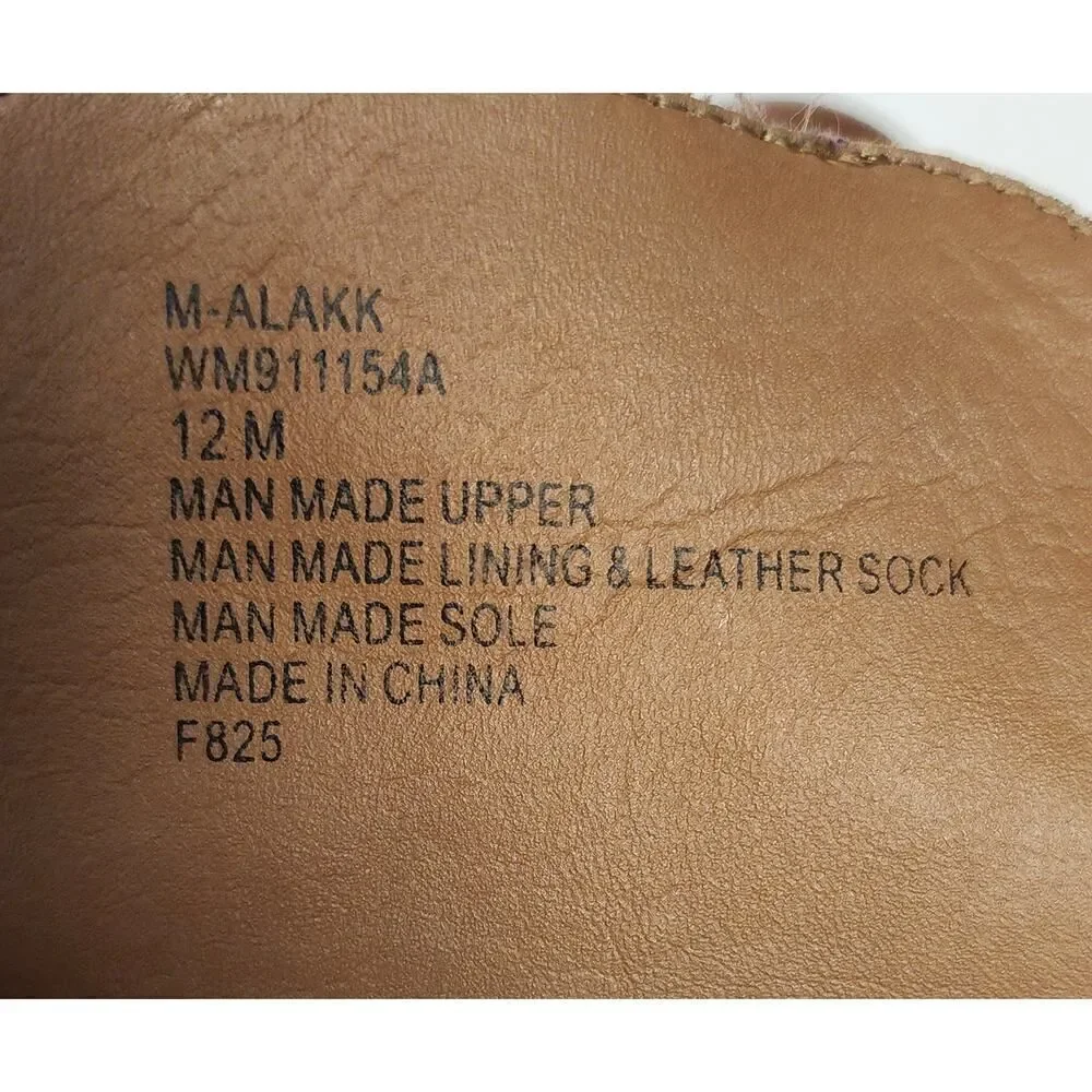 Steve Madden Men's M-Alakk Cognac  Brown Chukka  Leather Boots Shoes  Size 12M